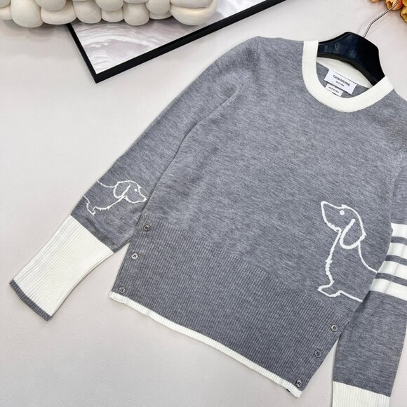 THOM BROWNE Knitted Wool Pullover Sweater - Picture 10 of 10